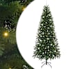 vidaXL Tehisj&otilde;ulupuu Roheline 240 cm PE ja PVC
