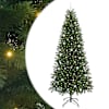 vidaXL Tehisj&otilde;ulupuu Roheline 240 cm PE ja PVC
