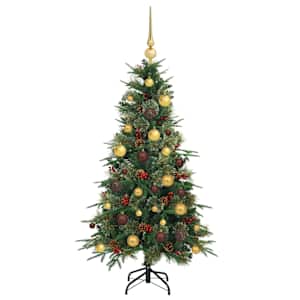 Umělý Skládací Vánoční Strom s stojanem Zelená 120 cm PE a PVC - obrázek 4