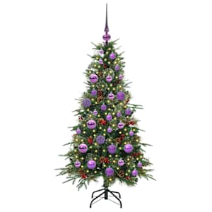 Umělý Skládací Vánoční Strom s stojanem Zelená 120 cm PE a PVC - obrázek 3