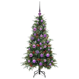 Umělý Skládací Vánoční Strom s stojanem Zelená 120 cm PE a PVC - obrázek 4