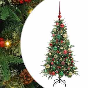 Umělý Skládací Vánoční Strom s stojanem Zelená 120 cm PE a PVC - obrázek 2