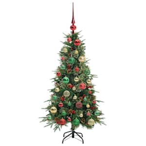 Umělý Skládací Vánoční Strom s stojanem Zelená 120 cm PE a PVC - obrázek 6