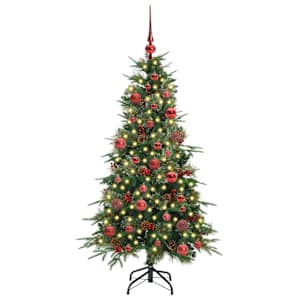Umělý Skládací Vánoční Strom s stojanem Zelená 150 cm PE a PVC - obrázek 3