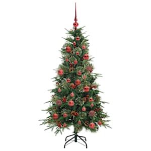 Umělý Skládací Vánoční Strom s stojanem Zelená 150 cm PE a PVC - obrázek 4