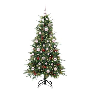 Umělý Skládací Vánoční Strom s stojanem Zelená 150 cm PE a PVC - obrázek 2
