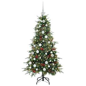 Umělý Skládací Vánoční Strom s stojanem Zelená 150 cm PE a PVC - obrázek 3
