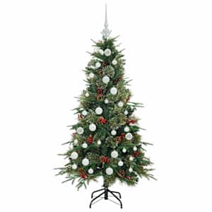 Umělý Skládací Vánoční Strom s stojanem Zelená 150 cm PE a PVC - obrázek 4