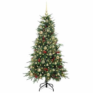 Umělý Skládací Vánoční Strom s stojanem Zelená 150 cm PE a PVC - obrázek 3