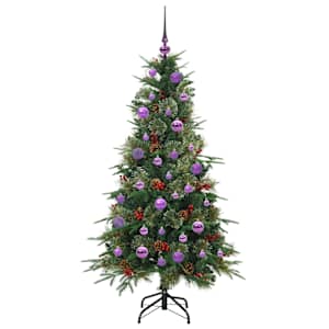 Umělý Skládací Vánoční Strom s stojanem Zelená 150 cm PE a PVC - obrázek 4