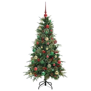 Umělý Skládací Vánoční Strom s stojanem Zelená 150 cm PE a PVC - obrázek 6