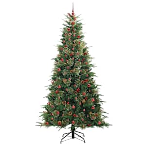 Umělý Skládací Vánoční Strom s stojanem Zelená 240 cm PE a PVC - obrázek 4