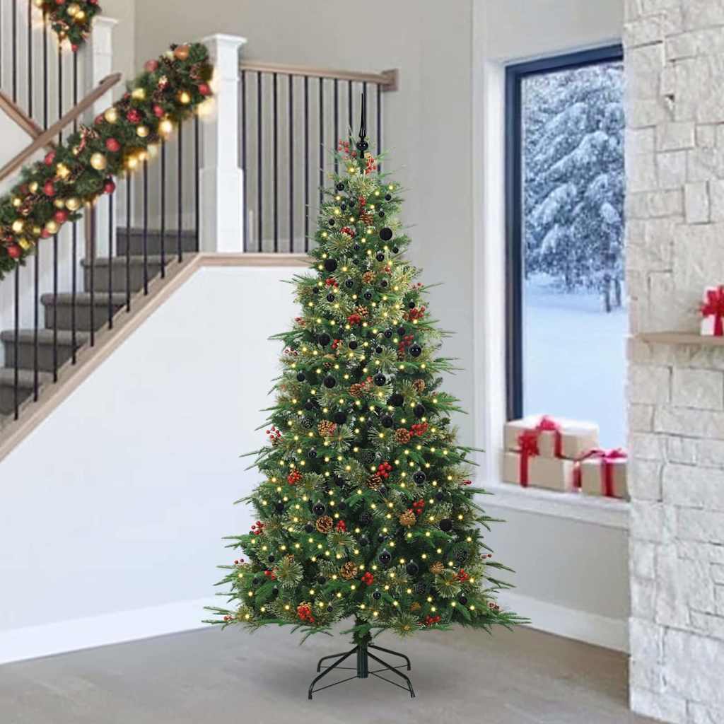 Sapin de Noël Artificiel à Branches Articulées Vert 240 cm