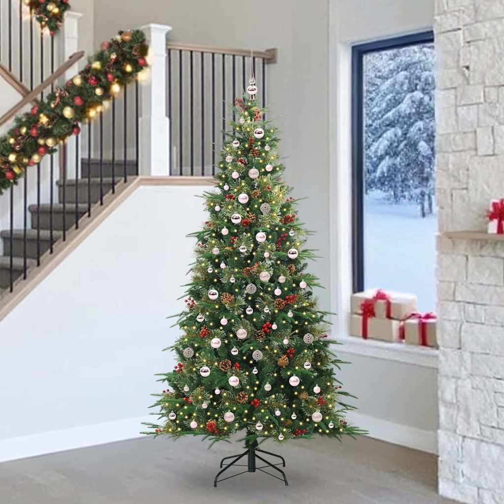 Sapin de Noël Artificiel à Branches Articulées Vert 240 cm