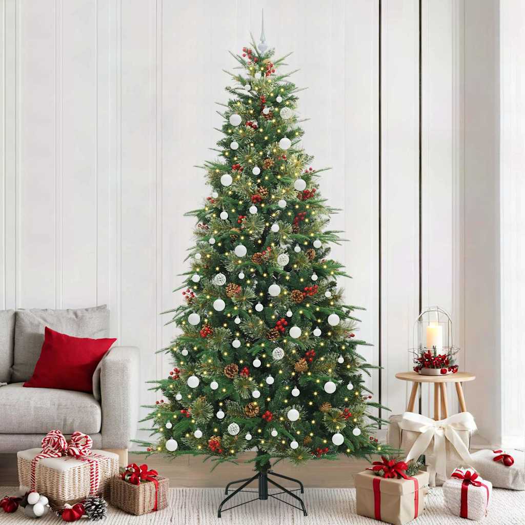 Sapin de Noël Artificiel à Branches Articulées Vert 240 cm
