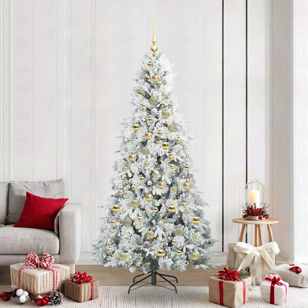 Sapin de Noël Artificiel à Branches Articulées Vert 210 cm