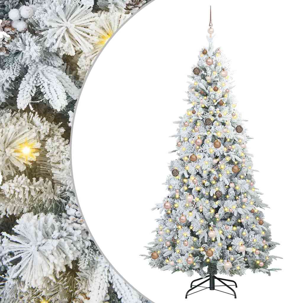 Thumbnail - vidaXL Künstlicher klappbarer Weihnachtsbaum Grün 240 cm PE und PVC