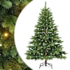 vidaXL Tehisj&otilde;ulupuu koos 150 LED-iga Roheline 120 cm PE ja PVC