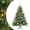 vidaXL Tehisj&otilde;ulupuu koos 150 LED-iga Roheline 120 cm PE ja PVC