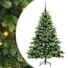 vidaXL Tehisj&otilde;ulupuu koos 150 LED-iga Roheline 120 cm PE ja PVC