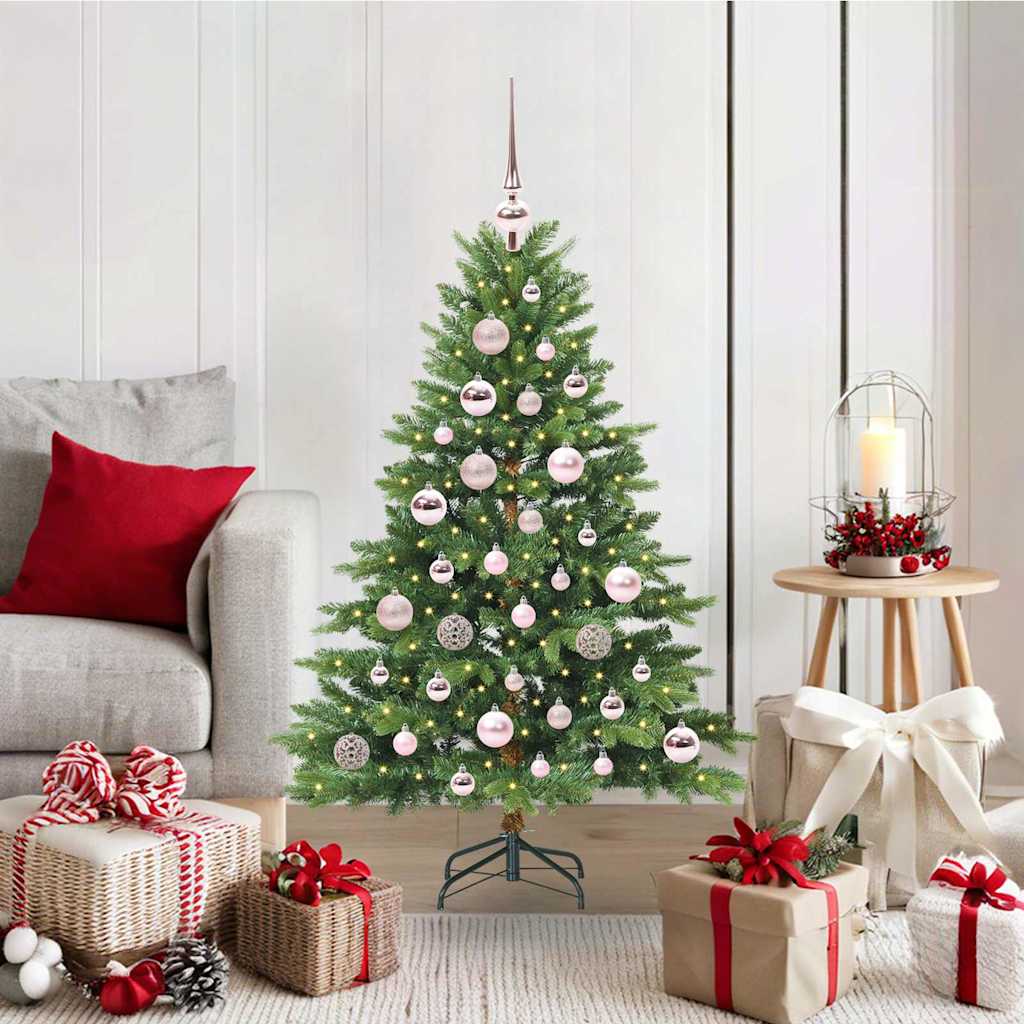 Sapin de Noël artificiel avec 150 LED Vert 120 cm PE et PVC