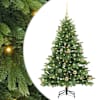 vidaXL Tehisj&otilde;ulupuu koos 150 LED-iga Roheline 120 cm PE ja PVC