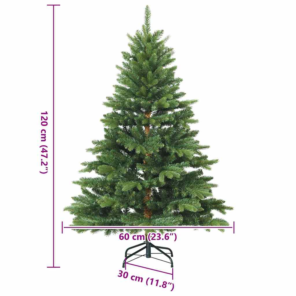 Umestno božično drevo med 150 LED Zelena 120 cm PE in PVC