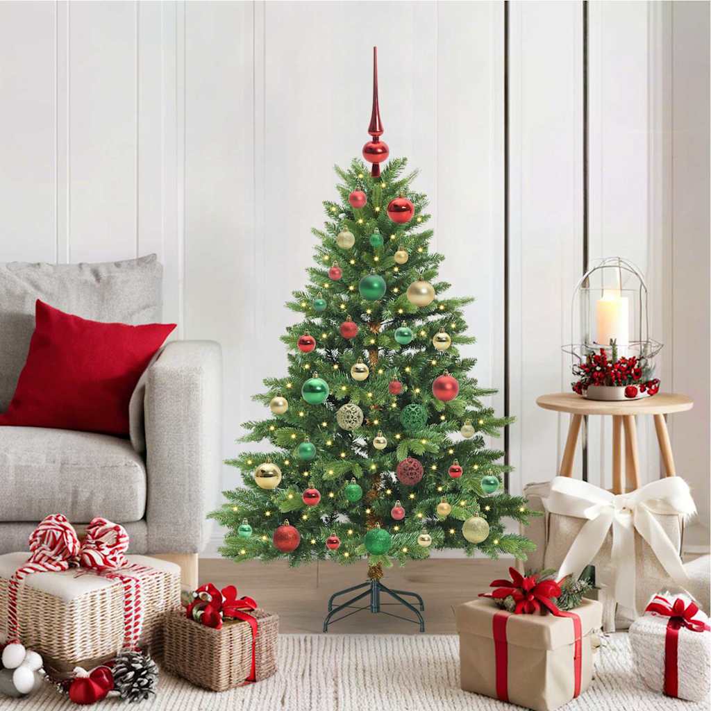 Sapin de Noël artificiel avec 150 LED Vert 120 cm PE et PVC