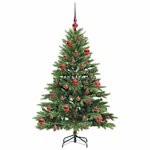 Umělý vánoční stromeček s stojanem Zelená 150 cm PE a PVC - obrázek 4