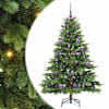 vidaXL Tehisj&otilde;ulupuu koos 150 LED-iga Roheline 150 cm PE ja PVC