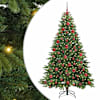 vidaXL Tehisj&otilde;ulupuu koos 300 LED-iga Roheline 180 cm PE ja PVC