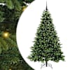 vidaXL Tehisj&otilde;ulupuu koos 300 LED-iga Roheline 180 cm PE ja PVC