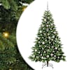 vidaXL Tehisj&otilde;ulupuu koos 300 LED-iga Roheline 180 cm PE ja PVC