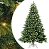 vidaXL Tehisj&otilde;ulupuu koos 300 LED-iga Roheline 210 cm PE ja PVC