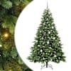 vidaXL Tehisj&otilde;ulupuu koos 300 LED-iga Roheline 210 cm PE ja PVC