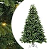 vidaXL Tehisj&otilde;ulupuu koos 300 LED-iga Roheline 240 cm PE ja PVC
