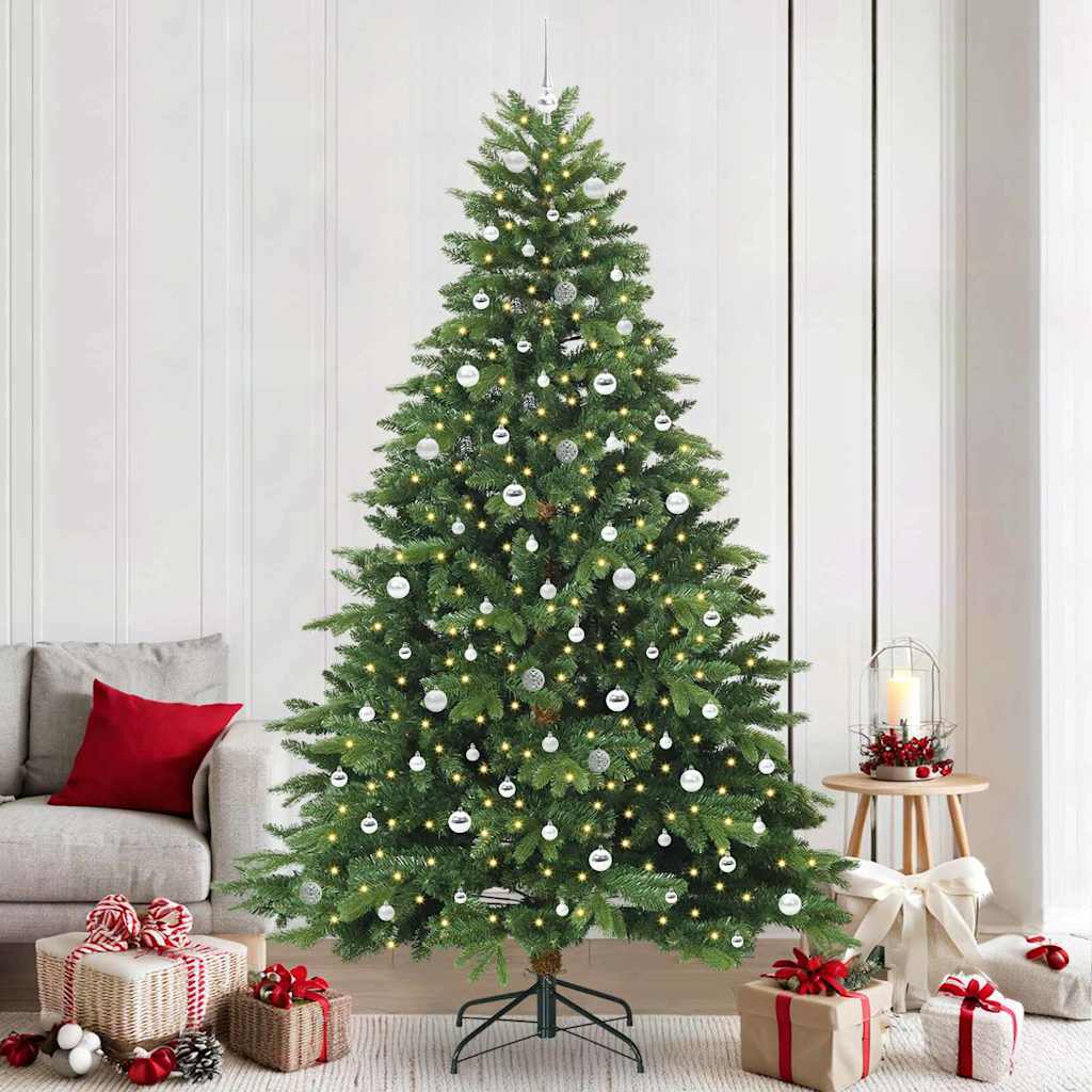 Sapin de Noël artificiel avec 300 LED Vert 240 cm PE et PVC