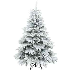 Umělý vánoční stromeček s 150 LED diodami Bílá 120 cm PE a PVC - obrázek 5