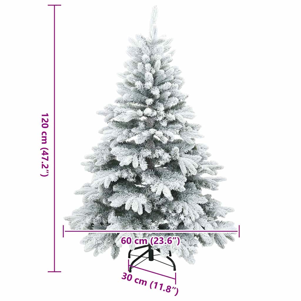 Umělý vánoční stromeček s 150 LED diodami Bílá 120 cm PE a PVC - obrázek 19