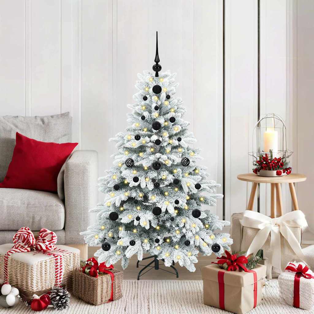 Sapin de Noël artificiel avec 150 LED Vert 120 cm PE et PVC