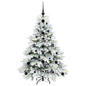 Umělý vánoční stromeček s 150 LED diodami Bílá 120 cm PE a PVC - obrázek 3