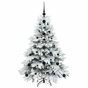 Umělý vánoční stromeček s 150 LED diodami Bílá 120 cm PE a PVC - obrázek 4