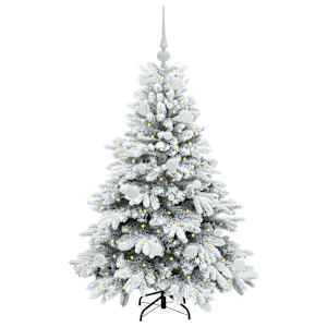 Umělý vánoční stromeček s 150 LED diodami Bílá 120 cm PE a PVC - obrázek 3