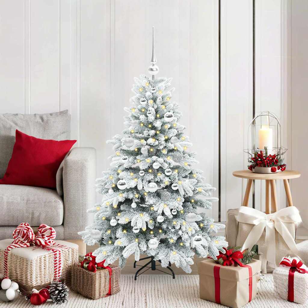 Sapin de Noël artificiel avec 150 LED Vert 120 cm PE et PVC