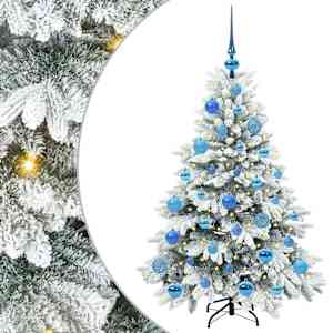 Umělý vánoční stromeček s 150 LED diodami Bílá 120 cm PE a PVC - obrázek 2