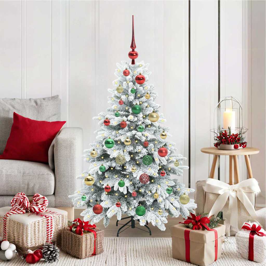 Sapin de Noël artificiel avec 150 LED Vert 120 cm PE et PVC