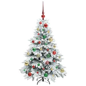 Umělý vánoční stromeček s 150 LED diodami Bílá 120 cm PE a PVC - obrázek 6