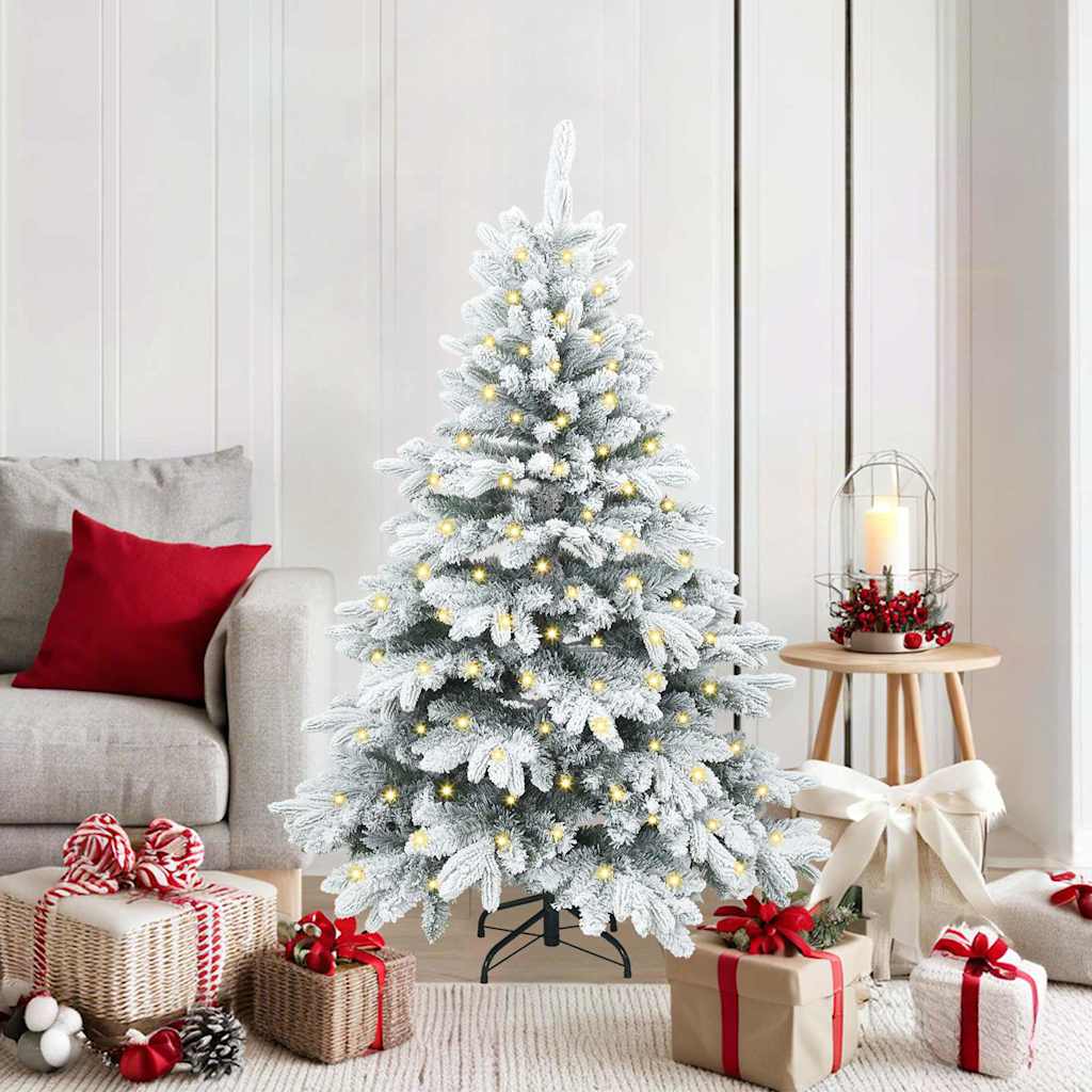 Sapin de Noël artificiel avec 150 LED Vert 150 cm PE et PVC