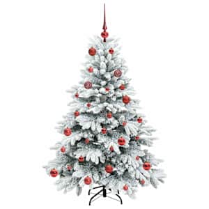 Umělý vánoční stromeček s 150 LED diodami Bílá 150 cm PE a PVC - obrázek 4