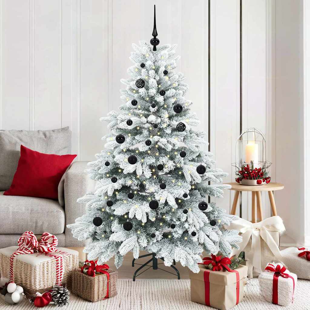 Sapin de Noël artificiel avec 150 LED Vert 150 cm PE et PVC